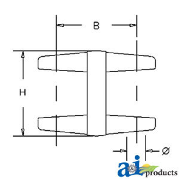 A & I Products Double Pivot Yoke 6.5" x2.5" x2.5" A-D109140